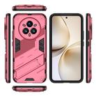 For Realme 14 Pro+ 5G Punk Armor 2 in 1 PC + TPU Phone Case with Holder(Light Red) - 3
