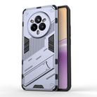 For Realme 14 Pro 5G Global Punk Armor 2 in 1 PC + TPU Phone Case with Holder(Grey) - 1