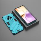 For Realme 14 Pro 5G Global Punk Armor 2 in 1 PC + TPU Phone Case with Holder(Blue) - 2