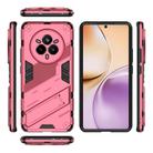 For Realme 14 Pro 5G Global Punk Armor 2 in 1 PC + TPU Phone Case with Holder(Light Red) - 3
