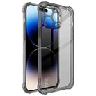 For iPhone 15 Pro Max imak Shockproof Airbag TPU Phone Case(Transparent Black) - 1