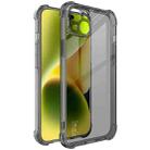 For iPhone 15 imak Shockproof Airbag TPU Phone Case(Transparent Black) - 1