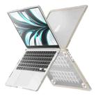 For MacBook Air 13.6 inch A2681 2022 Translucent Laptop Protective Case(Khaki) - 1