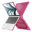 For MacBook Air 13.6 inch A2681 2022 Translucent Laptop Protective Case(Rose Red) - 1
