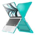 For MacBook Air 13.6 inch A2681 2022 Translucent Laptop Protective Case(Light Blue) - 1
