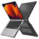 For MacBook Pro 13.3 inch A2338 Translucent Laptop Protective Case(Transparent Black) - 1