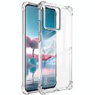 For Motorola Edge 40 Neo imak Shockproof Airbag TPU Phone Case(Transparent) - 1