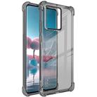 For Motorola Edge 40 Neo imak Shockproof Airbag TPU Phone Case(Transparent Black) - 1