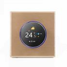 BHT-7000-GALW 95-240V AC 3A Smart Knob Water Heating Thermostat with Internal Sensor & WiFi Connection(Gold) - 1