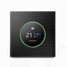 BHT-7000-GBLW 95-240V AC 16A Smart Knob Electric Heating Thermostat with Internal Sensor & WiFi Connection(Black) - 1