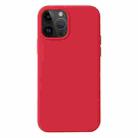 For iPhone 15 Pro Max Liquid Silicone Phone Case(Carmine Red) - 1