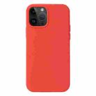 For iPhone 15 Pro Liquid Silicone Phone Case(Coral Red) - 1