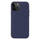 For iPhone 15 Pro Liquid Silicone Phone Case(Midnight Blue) - 1