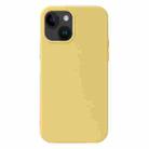 For iPhone 15 Liquid Silicone Phone Case(Yellow) - 1