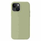 For iPhone 15 Liquid Silicone Phone Case(Matcha Green) - 1