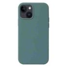 For iPhone 15 Liquid Silicone Phone Case(Pine Needle Green) - 1