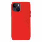 For iPhone 15 Liquid Silicone Phone Case(Red) - 1