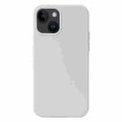 For iPhone 15 Plus Liquid Silicone Phone Case(White) - 1