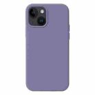 For iPhone 15 Plus Liquid Silicone Phone Case(Lavender Grey) - 1