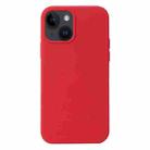 For iPhone 15 Plus Liquid Silicone Phone Case(Carmine Red) - 1