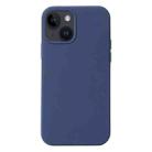 For iPhone 15 Plus Liquid Silicone Phone Case(Blue) - 1