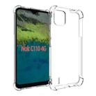 For Nokia C110 4G Shockproof Non-slip Thickening TPU Phone Case(Transparent) - 1