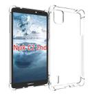 For Nokia C2 2nd Edition Shockproof Non-slip Thickening TPU Phone Case(Transparent) - 1