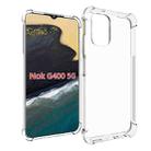 For Nokia G400 5G Shockproof Non-slip Thickening TPU Phone Case(Transparent) - 1