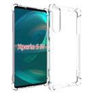 For Sony Xperia 5 IV Shockproof Non-slip Thickening TPU Phone Case(Transparent) - 1