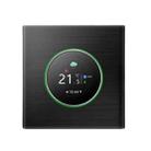 BHT-7000-GBLZB 95-240V AC 16A Smart Knob Thermostat Electric Heating Controller with Zigbee & WiFi(Black) - 1