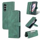 For Samsung Galaxy Z Fold5 AZNS Dream II Skin Feel PU+TPU Horizontal Flip PU Phone Case(Green) - 1