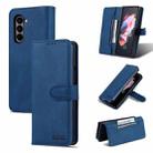 For Samsung Galaxy Z Fold6 5G AZNS Dream II Skin Feel PU+TPU Horizontal Flip PU Phone Case(Blue) - 1