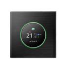 BHT-7000-GCLZB 240V AC 3A Smart Knob Thermostat Dry Junction Controller with Zigbee(Black) - 1