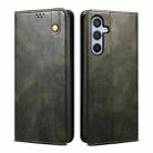 For Samsung Galaxy S23 FE 5G Oil Wax Crazy Horse Texture Leather Phone Case(Green) - 1