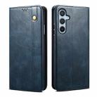 For Samsung Galaxy F34 5G Oil Wax Crazy Horse Texture Leather Phone Case(Blue) - 1