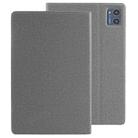 For BDF P60 WMC0965 / WMC3212 Cloth Texture Leather Tablet Case with Holder(Grey) - 1