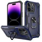 For iPhone 15 Pro Warship Armor 2 in 1 Shockproof Phone Case(Royal Blue) - 1