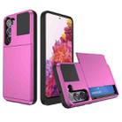 For Samsung Galaxy S20 FE Multifunction Armor Slide Card Slot Phone Case(Pink) - 1