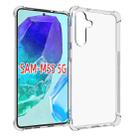 For Samsung Galaxy M55 5G Shockproof Non-slip Thickening TPU Phone Case(Transparent) - 1