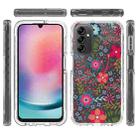 For Samsung Galaxy A24 5G / 4G Transparent Painted Phone Case(Small Floral) - 2