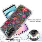 For Samsung Galaxy A24 5G / 4G Transparent Painted Phone Case(Small Floral) - 4