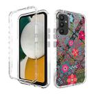 For Samsung Galaxy A34 5G Transparent Painted Phone Case(Small Floral) - 1