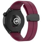 For Huawei Watch 4 / Watch 4 Pro Folding Buckle Silicone Watch Band(Wine Red) - 2