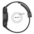 For Huawei Watch 4 / Watch 4 Pro Folding Buckle Silicone Watch Band(Space Grey) - 5