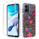 For Motorola Moto G 5G 2023 Transparent Painted Phone Case(Small Floral) - 1