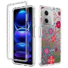 For Xiaomi Redmi Note 12 5G Transparent Painted Phone Case(Small Floral) - 1
