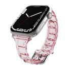 For Apple Watch Ultra 49mm Cube Airbag Clear TPU Watch Band(Red) - 1