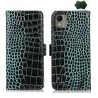 For Nokia C110 Crocodile Top Layer Cowhide Leather Phone Case(Green) - 1