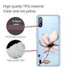 For Samsung Galaxy A01 Coloured Drawing Pattern Highly Transparent TPU Protective Case(Lotus) - 3