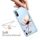 For Samsung Galaxy A01 Coloured Drawing Pattern Highly Transparent TPU Protective Case(Lotus) - 4